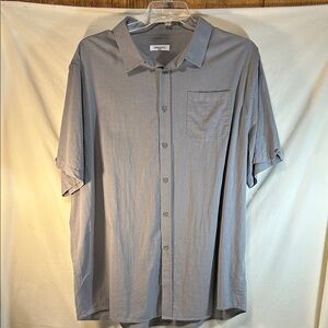 Jekaoyi Men's Gray Button-Up Shirt